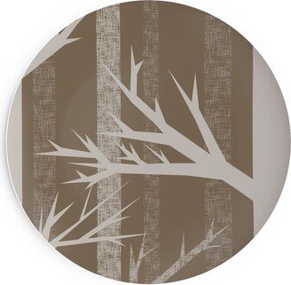 Salad Plates: Winter Woods - Fawn Salad Plate, Brown