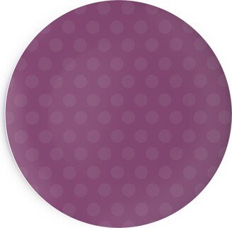 Salad Plates: Bubbles - Purple Salad Plate, Purple