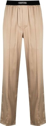 Logo-Waistband Pyjama Trousers