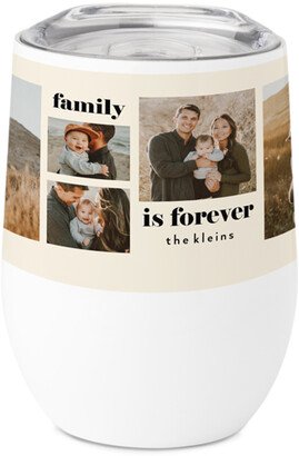 Travel Mugs: Family Forever Stainless Steel Travel Tumbler, 12Oz, Beige