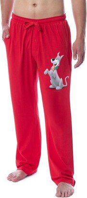 The Jetsons Mens' Classic Cartoon Astro the Dog Sleep Pajama Pants (XXX-Large) Red