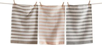 tagltd Chambray Waffle Weave Dishtowel Set of 3