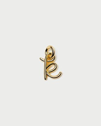 Small Gold Letter K Charm