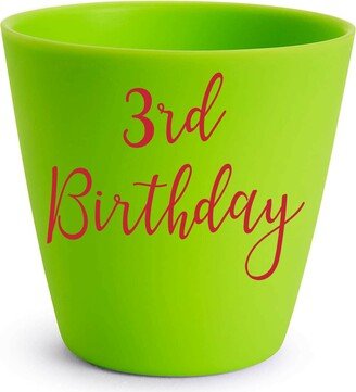 3rd Birthday - Vinyl Sticker Decal Transfer Label For Glasses, Mugs, Gift Bags. Happy Birthday, Celebrate, Party. Children Age