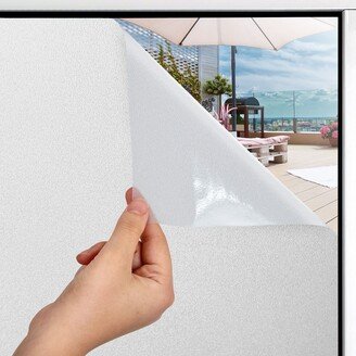 Non-Adhesive Opaque Privacy Window Film Glare & UV Protection (29.1 x 117.1 Inch)