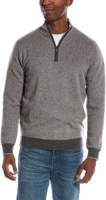 Birdseye Cashmere Mock Sweater-AA