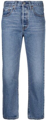 501® Cropped Straight-Leg Jeans