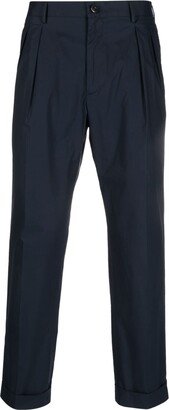 Pleated Cropped Trousers-AF