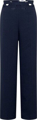 Hinge-Seam Straight Trousers