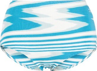 Abstract-Print Bikini Bottoms