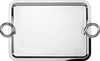 Vertigo 43cm x 31cm silver-plated rectangular tray