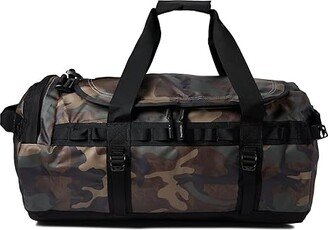 Base Camp Duffel M (Kelp Tan TNF Camo Print/TNF Black) Handbags