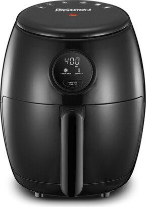 Elite Gourmet Digital 2.1Qt. Electric Hot Air Fryer with Programmable Controls, 1000W