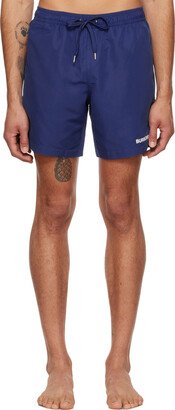 Blue Bonded Swim Shorts-AA