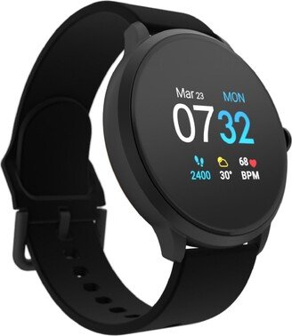 Itouch Sport 3 Unisex Touchscreen Smartwatch: Black Case with Black Strap 45mm