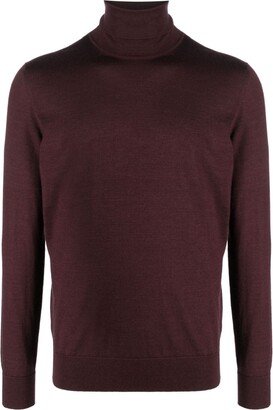 Roll-Neck Fine-Knit Jumper-AL