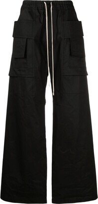 Creatch organic-cotton cargo wide-leg trousers