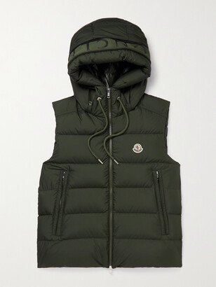 Cardamine Logo-Appliquéd Quilted Shell Hooded Down Gilet