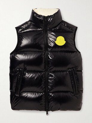 Logo-Appliquéd Quilted Shell Down Gilet-AA
