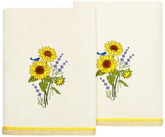 Turkish Cotton Girasol 2Pc Embellished Bath Towel Set