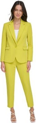 Petite Flap Pocket Single Button Blazer Essex Ankle Pants