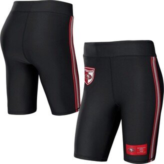 Women's Wear by Erin Andrews Black San Francisco 49ers Biker Shorts