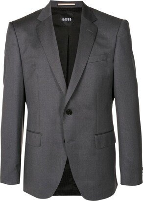 Single-Breasted Fitted Blazer-AG