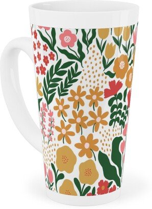 Mugs: Wild Meadow - Light Tall Latte Mug, 17Oz, Multicolor