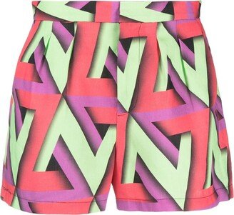 Abstract-Print Shorts