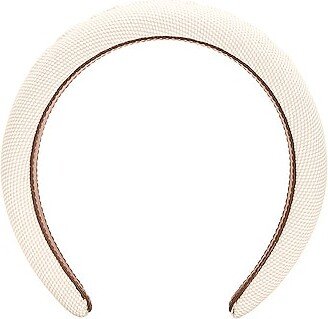 Logo Headband in Ivory