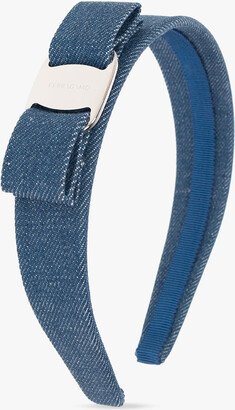 Denim Headband - Blue