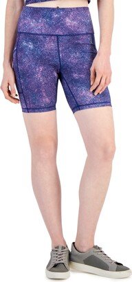 Id Ideology Women's Printed Bike Shorts, Created for Macy's