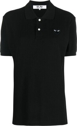 Heart-Patch Short-Sleeved Polo Shirt