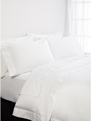 Lux Percale White Duvet Cover