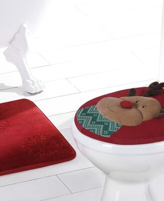 Home for the Holidays Reindeer Bath 2 Piece Set