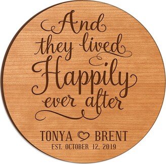 Lazy Susan | Turntable Stand Personalized Wedding Gift For Couple Wooden-AA