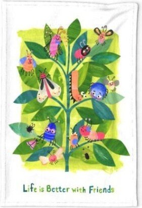 Bugtown Life Is Better With Friends Tea Towel Wall Hanging