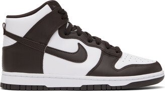 Brown & White Dunk High Retro Sneakers