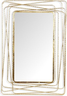 Primrose Valley Goldtone Rectangle Mirror