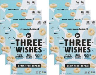 Three Wishes Unsweetened Grain Free Cereal - Case of 6/8.6 oz