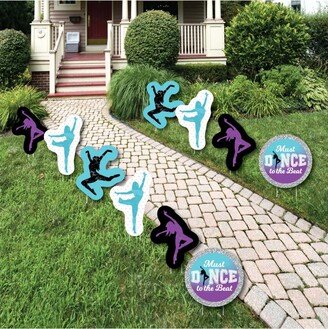 Big Dot Of Happiness Must Dance to the Beat - Dance Lawn Decor Outdoor Dance Party Yard Decor 10 Pc