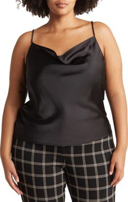 Renee C Cowl Neck Satin Camisole