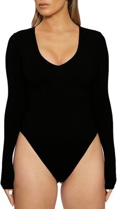 The NW Deep-V Long Sleeve Bodysuit