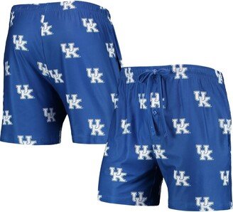 Men's Concepts Sport Royal Kentucky Wildcats Flagship Allover Print Jam Shorts