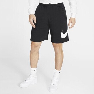 Men's Sportswear Club Graphic Shorts in Black