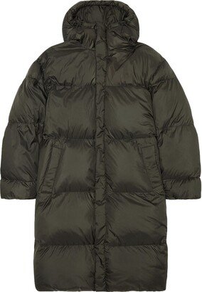 oval-D hooded puffer coat