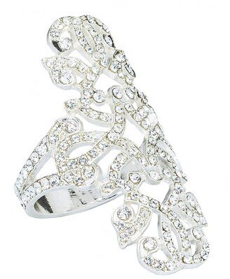 Nomi K Swarovski Crystal Lace 4-Piece Napkin Ring Set