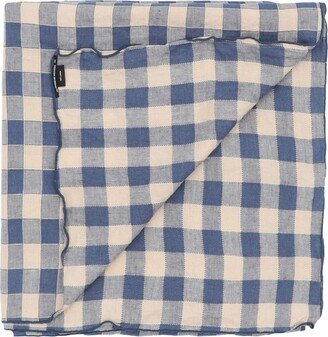 MAISON DE VACANCES Table Cloth Bourdon Vintage 170x170 Tablecloth Blue