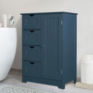 VEIKOUS 4 Drawers Bathroom Storage Cabinet and Cupboard Shelves