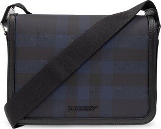 Alfred Checked Logo Plaque Messenger Bag